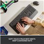 Logitech Signature K650,Clavier sans fil Ergonomique Entier avec Repose-Poignets, QWERTY US International - Gris