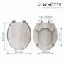 Schütte 80192 Light Wood Abattant WC, Motif