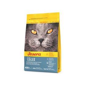 JOSERA Léger 400 g | Croquettes pour chat en surpoids ou stérilisé | Faible teneur en matières grasses | Aliment Super Premium p