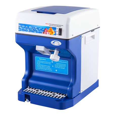VEVOR Machine à Glace Pilée，Broyeur à Glace Électrique，Finesse Glace Ajustable Vitesse Rotation pour Restaurants Débits Boissons