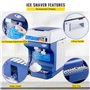 VEVOR Machine à Glace Pilée，Broyeur à Glace Électrique，Finesse Glace Ajustable Vitesse Rotation pour Restaurants Débits Boissons