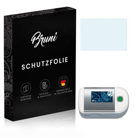 Bruni Protecteur d'écran compatible avec Medisana PM 100 Film Protecteur, cristal clair Écran protecteur (2X)