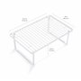 Amazon Basics Métal Étagères de rangement de cuisine empilables, Blanc