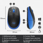 LOGITECH - Souris sans fil M190 Bleu 26,99 €