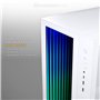 Magniumgear Neo Qube 2 IM, Double Chambre ATX Mid-Tower, Digital-RGB Infinity Mirror Front Panel, Tempered Glass Panels, Blanc