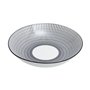 SG Secret de Gourmet - Set de 6 Assiettes Creuses Lunis - Noir - D 20,5 Cm