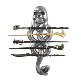 The Noble Collection The Dark Wizard Wand Set - 17in (43cm) PVC Dark Wizard Wand with Prismatic Bookmark - Officially Licensed H