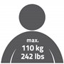RIDDER Assistant A00130110 poignée d'appui env.30 cm Noir satiné, Aluminium