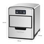 ProfiCook PC-EWB 1187 Bac à glaçons avec panneau de commande tactile, glaçons disponibles en quelques minutes, 3 tailles de glaç