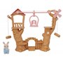 Sylvanian Families - La tyrolienne des bébés - 1 figurine Lapin incluse - Plongez dans l'univers de la famille Sylvanian - Figur