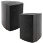 Enceintes 2 voies noires, la paire, enceintes murales pour système stéréo HiFi home cinéma, 40 watts 8 ohms