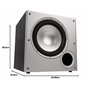 Polk Audio PSW 10E Subwoofer Actif pour Systèmes Audio Home Cinéma et Musique, 100 W - Noir