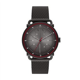 Armani Exchange Montre pour Homme, Trois Aiguilles, Acier Inoxydable Ton Noir, AX2902