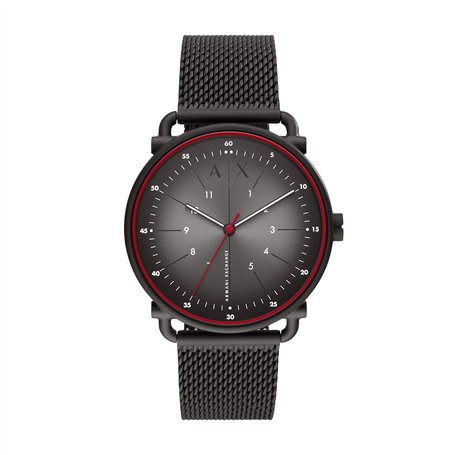Armani Exchange Montre pour Homme, Trois Aiguilles, Acier Inoxydable Ton Noir, AX2902