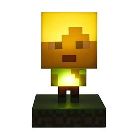 Paladone Lumière Icone Minecraft Alex BDP | Mini Veilleuse Fun Pixelisée | Très Lumineux à Collectionner, Multicolore