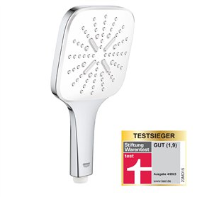 GROHE Vitalio SmartActive 130 Cube Pommeau de douche 3 jets, Douchette 130mm, Economie d'eau, Facile à installer et à nettoyer, 