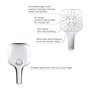 GROHE Vitalio SmartActive 130 Cube Pommeau de douche 3 jets, Douchette 130mm, Economie d'eau, Facile à installer et à nettoyer, 