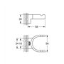 Grohe Porte-serviettes en graphite dur, standard