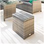 Hespéride - Pouf de Jardin Mayari Terre d'ombre