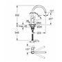 Grohe 31369001 Start Edge OHM Sink C-spout Robinetterie, Chrom