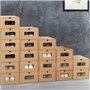 IDMarket - Lot de 20 cartons boites de rangement à chaussures avec tiroir