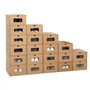 IDMarket - Lot de 20 cartons boites de rangement à chaussures avec tiroir