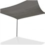 IDMarket - Voile d'ombrage rectangulaire 3x4 M Gris