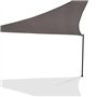 IDMarket - Voile d'ombrage Triangulaire 5x5x5 M Gris