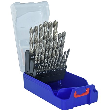 Tivoly 11452070017 Coffret T-Box de 25 Forets Métaux HSS Ø1 à 13mm par 0,5mm