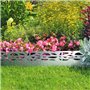 IDMarket - Bordurette de Jardin x5 Acier ajouré Flexible L. 5 x H. 0.18 M