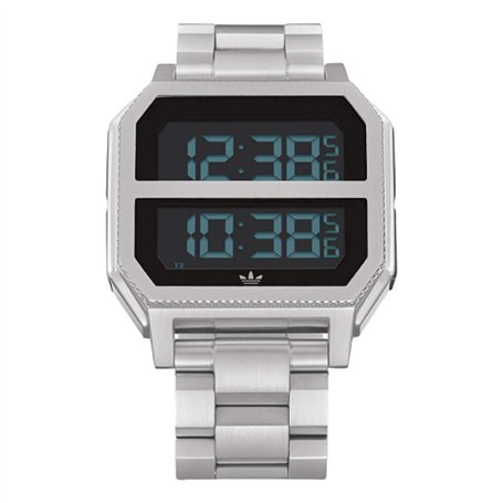 adidas Mixte Digital Montre avec Bracelet en Acier Inoxydable Z21-632-00