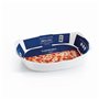 Luminarc - Plat rectangulaire Blanc Smart Cuisine Carine 250°C - Plat à Four en Verre Innovant - Léger et Extra-Résistant - Nett