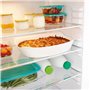 Luminarc - Plat rectangulaire Blanc Smart Cuisine Carine 250°C - Plat à Four en Verre Innovant - Léger et Extra-Résistant - Nett