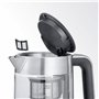 SEVERIN Bouilloire Eau & Thé en Verre Programmable, 1,7L, 3 000W, Levée Automatique du Filtre, Minuterie, Affichage LED, WK 3422