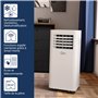 SUNTEC Climatiseur Mobile CoolFixx 2.6 Eco R290 - Climatiseur Portable, Déshumidificateur, Ventilateur, Minuterie programmable, 
