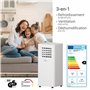 SUNTEC Climatiseur Mobile CoolFixx 2.6 Eco R290 - Climatiseur Portable, Déshumidificateur, Ventilateur, Minuterie programmable, 