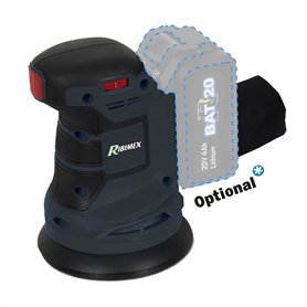 RIBIMEX PRBAT20/PORSB Ponceuse rotative 20 V RBAT20 sans batterie et sans chargeur