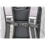 yeep.me B.140 Sac à Dos 100% étanche Gris chiné 500 Deniers avec Bande réfléchissante + Pochette Ordinateur 15'' Amovible Inclus