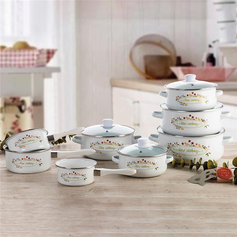 Image secondaire de Quid Memory Casserole émaillée acier 18 cm - 200 cl Blanc