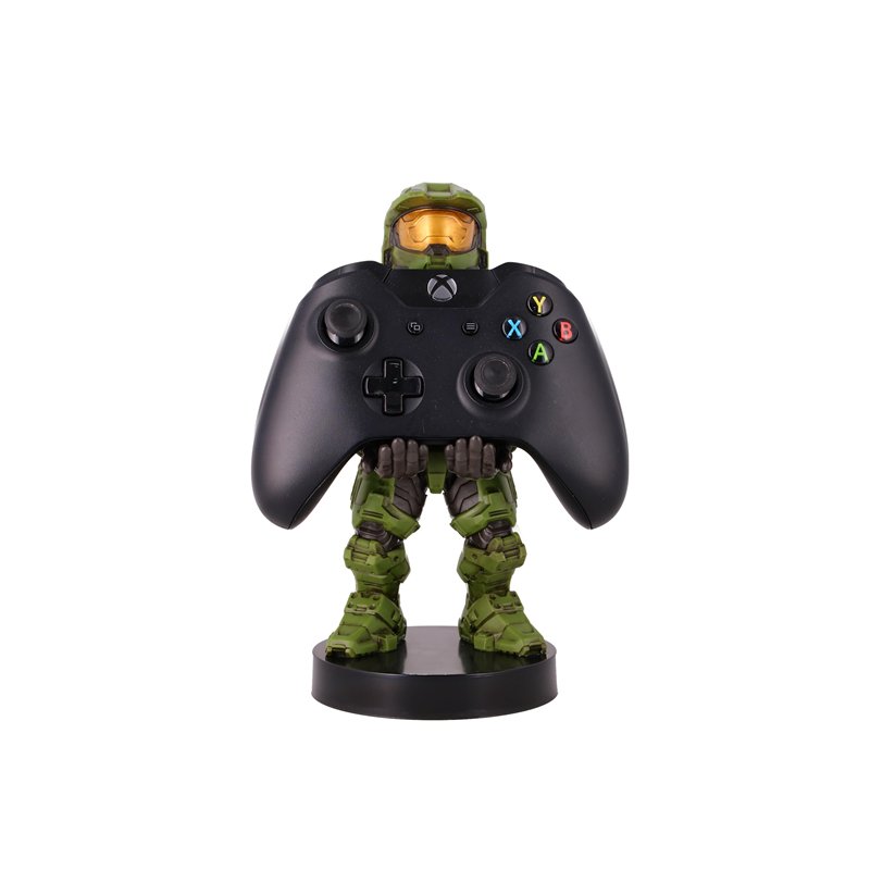 Image secondaire de Cableguys Figurine Gaming Halo Infinite Master Chief Spartan John-117 - Accessoire support manette ou smartphone - Câble USB - 2