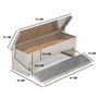 IDMarket - Mangeoire XL pour Poules Distributeur Automatique à pédale en Acier 5 KG