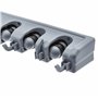 Amazon Basics Rectangulaire Support mural pour balais et outils de jardin organisateur de fournitures de nettoyage pour buanderi