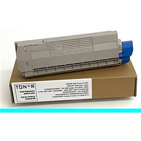 Toner OKI C612 C612n C612dn C 612 n dn - Cyan - 6000 pages - Code OKI 46507507 - EAN 5031713068396 - Régénéré Made in Italy