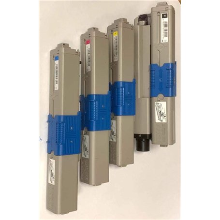 Toner OKI C510dn C530 MC561 C511 C531 MC562 n dn dnw - kit 4 couleurs - 5000 pages - code OKI 44469722 23 24 44469804 - EAN 5031
