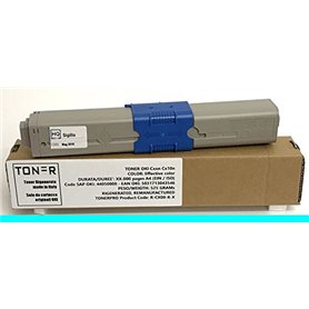Toner OKI C510dn C530 MC561 C511 C531 MC562 n dn dnw - Cyan - 5000 pages - Cod OKI 44469724 - EAN 5031713048626 - Fabriqué en It