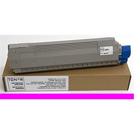 Toner OKI MC861 n dn cdtn MC 861 - Magenta - 10 000 pages - Code OKI 44059254 - EAN 5031713052593 - Régénéré Made in Italy