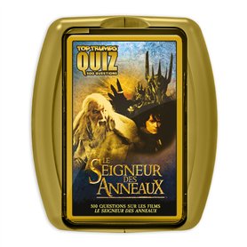Winning Moves - Quiz Le Seigneur des Anneaux - 500 questions illustrées - Jeu de société - Jeu de cartes - Format voyage - A par