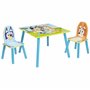 Bluey Ensemble 2 chaises pour Enfants, Multicolore, Table 43,5cm (H) x 63cm (W) x 63cm (D)