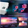 Vidéoprojecteur WiFi Bluetooth, TOPTRO 10000 Lumens Mini Projecteur Full HD Supporte1080P Rétroprojecteur Home Cinéma avec Fonct