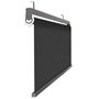 IDMarket - Lot de 2 Stores enrouleurs tamisants L.124 x H. 225 CM pour pergola Noir